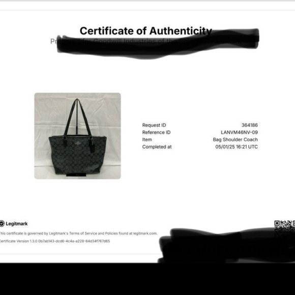 Coach Zip Top Tote/Shoulder Bag in Signature Canvas-NWOT! - Picture 12 of 12